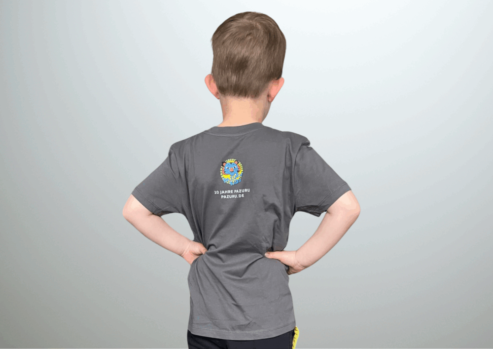 Pazuru Kinder T-Shirt Jubiläum Rückseite