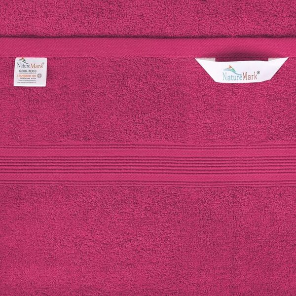 Kuscheliges Handtuch mit PAZURU Kids Logo in pink – Bild 2